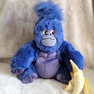 Disney Tarzan Terk Gorilla Plush 14" Large Stuffed Animal w/ Banana Burroughs